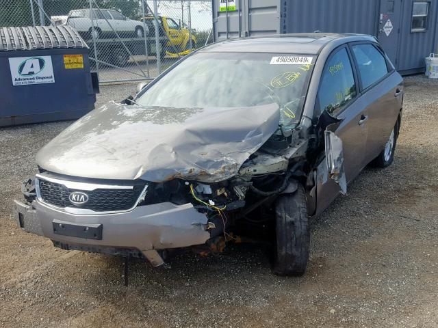 KNAFU5A20C5568958 - 2012 KIA FORTE EX GRAY photo 2