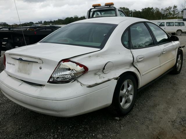 1FAFP55U21G261935 - 2001 FORD TAURUS SES WHITE photo 4