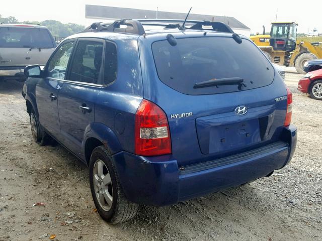 KM8JM12B65U191156 - 2005 HYUNDAI TUCSON GL BLUE photo 3