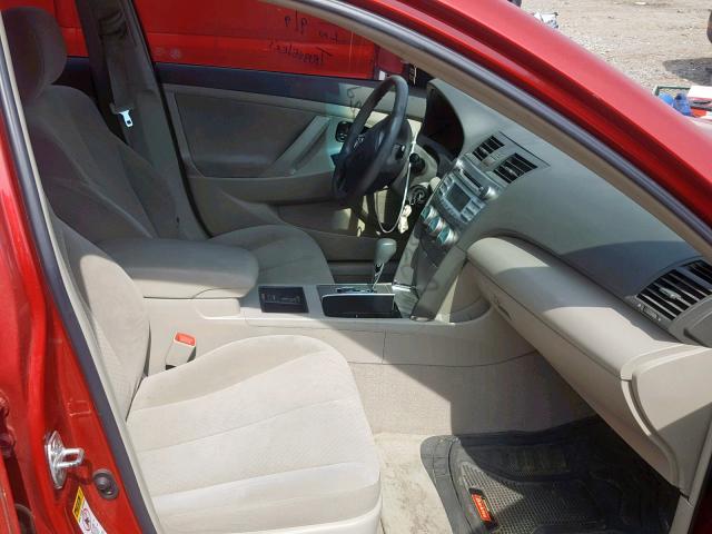 4T1BE46K18U238157 - 2008 TOYOTA CAMRY CE RED photo 5