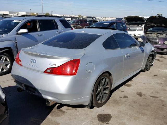 JNKCV64E68M118516 - 2008 INFINITI G37 BASE SILVER photo 4