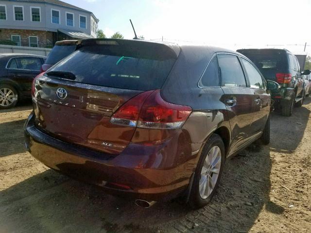 4T3BA3BB3DU048812 - 2013 TOYOTA VENZA LE BROWN photo 4