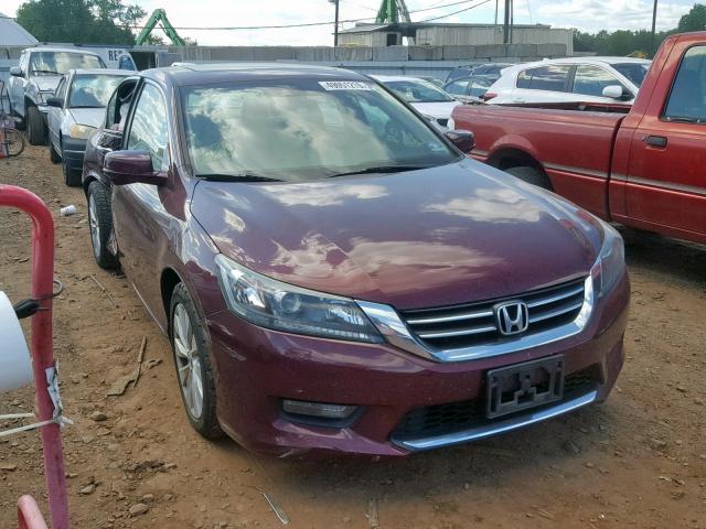 1HGCR2F86EA165453 - 2014 HONDA ACCORD EXL BURGUNDY photo 1