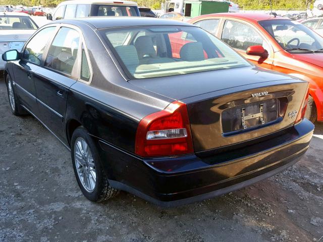 YV1TS92D321270178 - 2002 VOLVO S80 BLACK photo 3