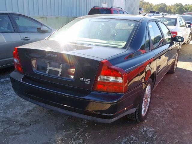 YV1TS92D321270178 - 2002 VOLVO S80 BLACK photo 4