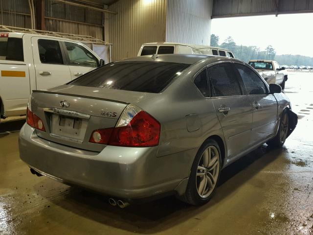 JNKBY01EX7M403805 - 2007 INFINITI M45 BASE SILVER photo 4