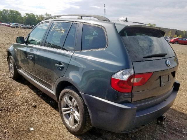 WBXPA93475WD01664 - 2005 BMW X3 3.0I BLUE photo 3