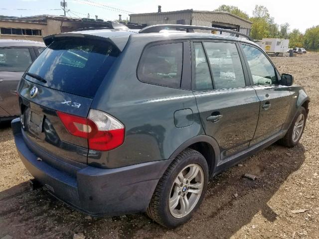 WBXPA93475WD01664 - 2005 BMW X3 3.0I BLUE photo 4