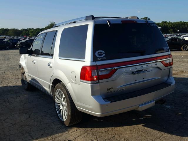 5LMJJ2LT0HEL07095 - 2017 LINCOLN NAVIGATOR SILVER photo 3