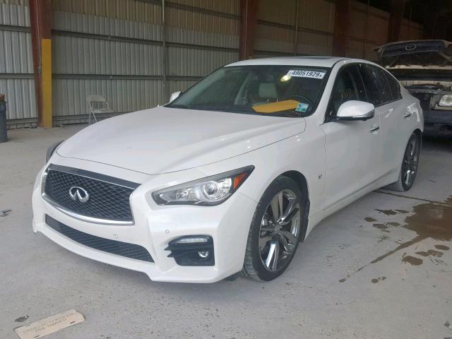 JN1BV7AP3EM687069 - 2014 INFINITI Q50 BASE WHITE photo 2