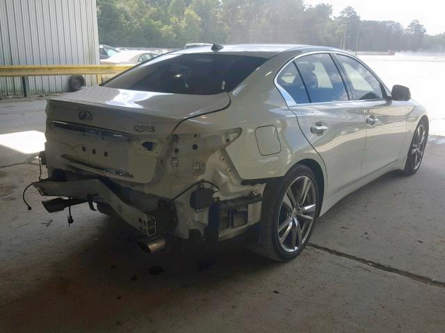 JN1BV7AP3EM687069 - 2014 INFINITI Q50 BASE WHITE photo 4