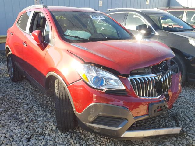 KL4CJASB1EB782216 - 2014 BUICK ENCORE RED photo 1