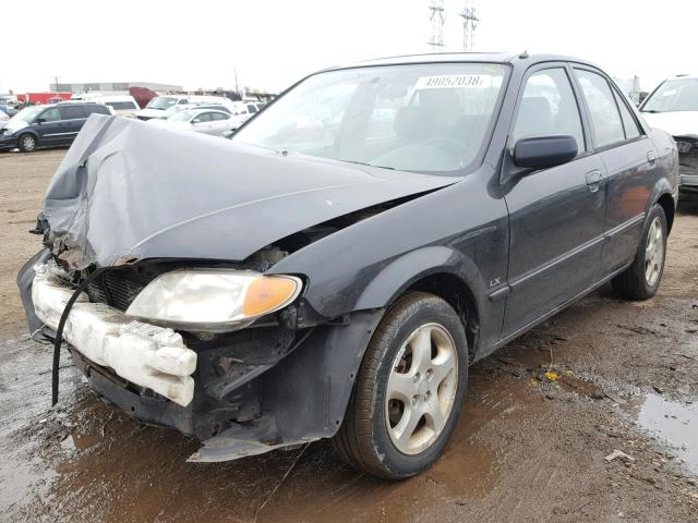 JM1BJ225920529296 - 2002 MAZDA PROTEGE DX BLACK photo 2