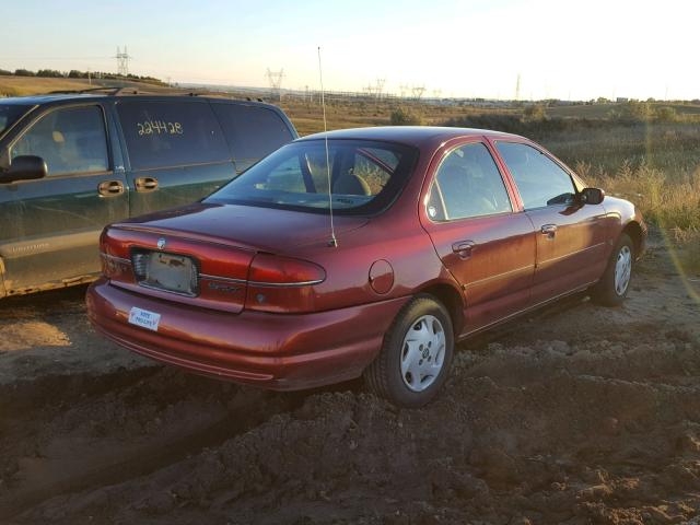 1MEFM6537XK624010 - 1999 MERCURY MYSTIQUE G RED photo 4