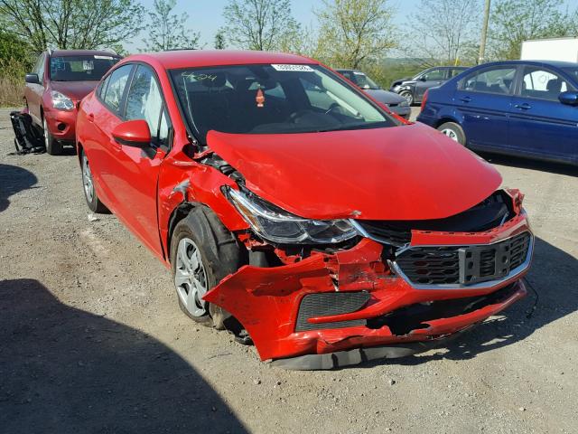 1G1BC5SM9H7164467 - 2017 CHEVROLET CRUZE LS RED photo 1