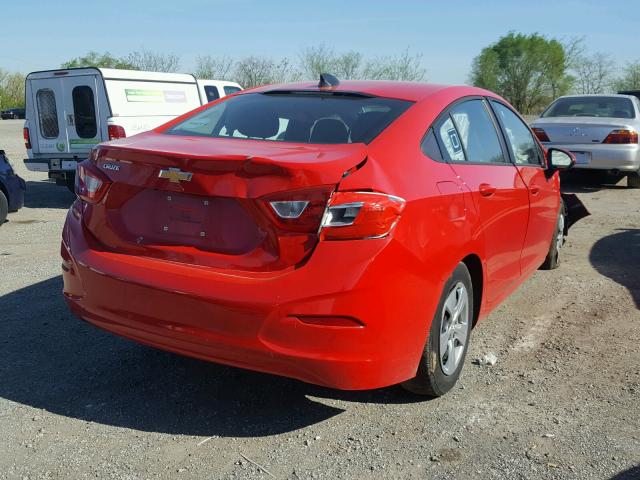 1G1BC5SM9H7164467 - 2017 CHEVROLET CRUZE LS RED photo 4