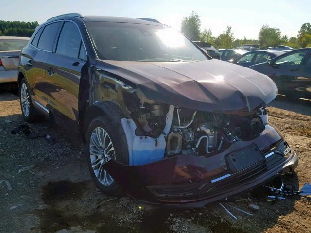 2LMPJ8LRXJBL30037 - 2018 LINCOLN MKX RESERV BURGUNDY photo 1