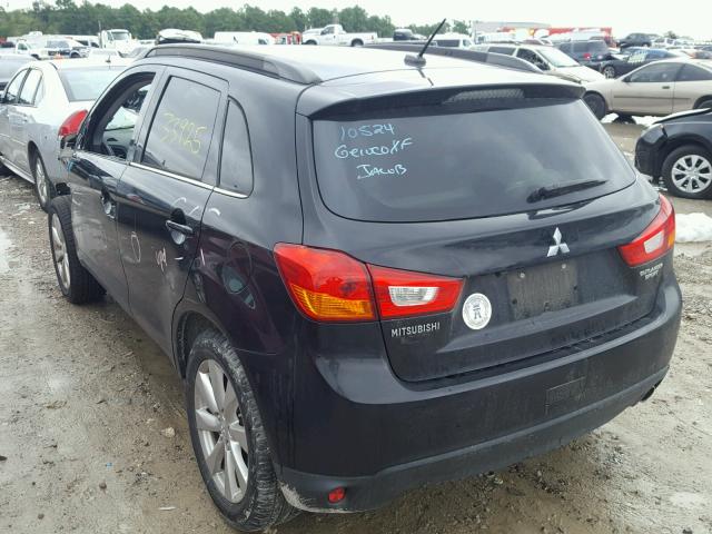 4A4AP4AU9FE026707 - 2015 MITSUBISHI OUTLANDER BLACK photo 3