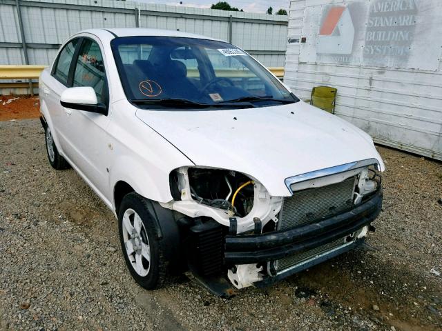 KL1TD56617B124214 - 2007 CHEVROLET AVEO BASE Ақ фото 1