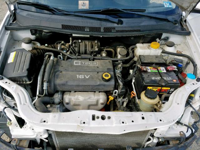 KL1TD56617B124214 - 2007 CHEVROLET AVEO BASE Ақ фото 7