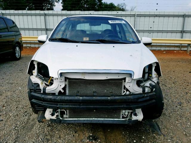 KL1TD56617B124214 - 2007 CHEVROLET AVEO BASE Ақ фото 9