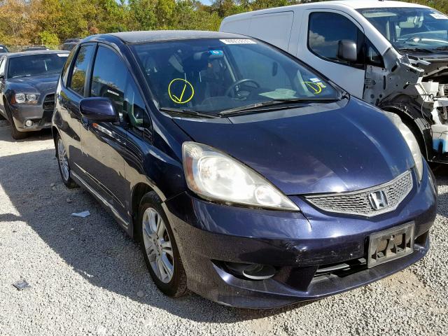 JHMGE88429S030316 - 2009 HONDA FIT SPORT BLUE photo 1