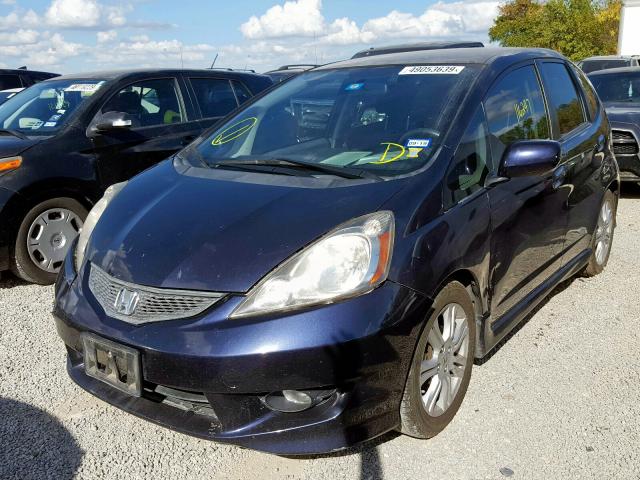 JHMGE88429S030316 - 2009 HONDA FIT SPORT BLUE photo 2