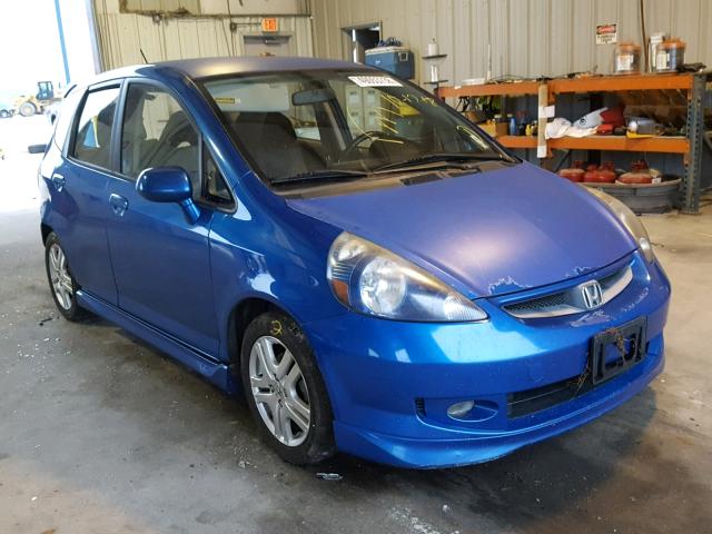 JHMGD37638S070895 - 2008 HONDA FIT SPORT BLUE photo 1