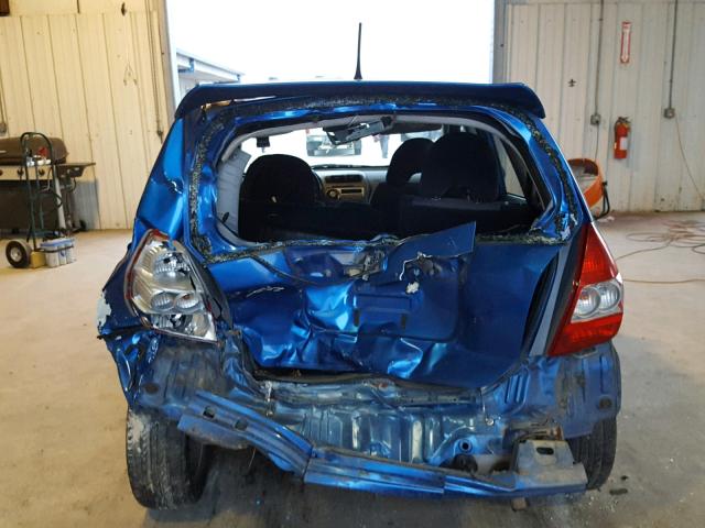 JHMGD37638S070895 - 2008 HONDA FIT SPORT BLUE photo 9