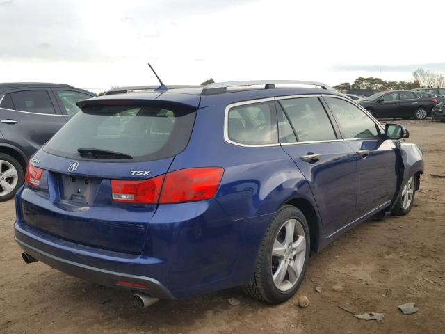 JH4CW2H67CC001454 - 2012 ACURA TSX TECH BLUE photo 4