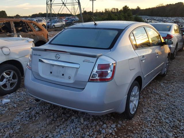 3N1AB6APXCL772304 - 2012 NISSAN SENTRA 2.0 SILVER photo 4