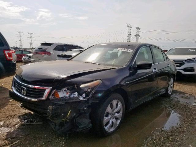 1HGCP36878A073705 - 2008 HONDA ACCORD EXL BLACK photo 2