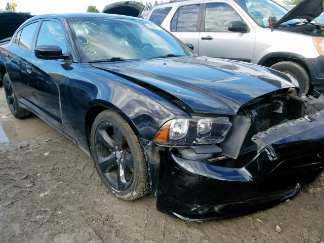 2C3CDXHG1DH510245 - 2013 DODGE CHARGER SX BLACK photo 1