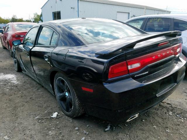 2C3CDXHG1DH510245 - 2013 DODGE CHARGER SX BLACK photo 3