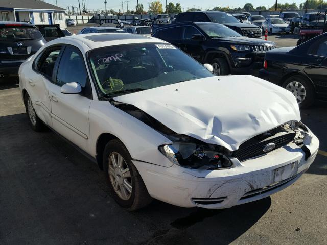 1FAFP56U95A245027 - 2005 FORD TAURUS SEL WHITE photo 1