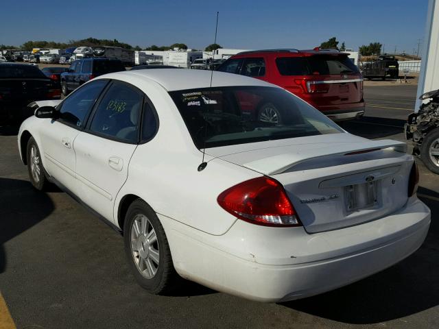 1FAFP56U95A245027 - 2005 FORD TAURUS SEL WHITE photo 3