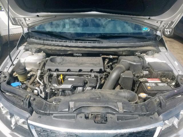 KNAFW4A35C5490299 - 2012 KIA FORTE SX SILVER photo 7