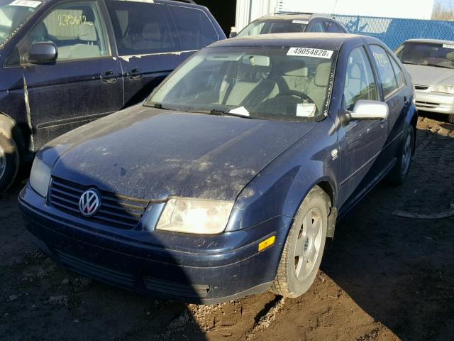 3VWSK29M11M206900 - 2001 VOLKSWAGEN JETTA GLS BLUE photo 2