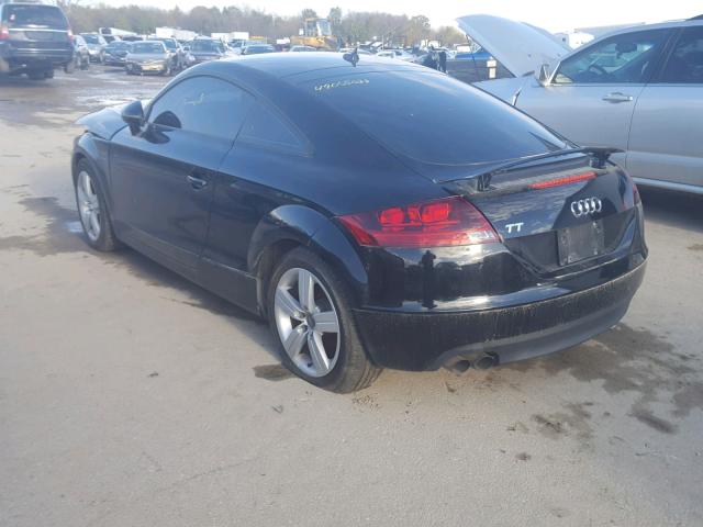 TRUAF38J981014539 - 2008 AUDI TT 2.0T BLACK photo 3