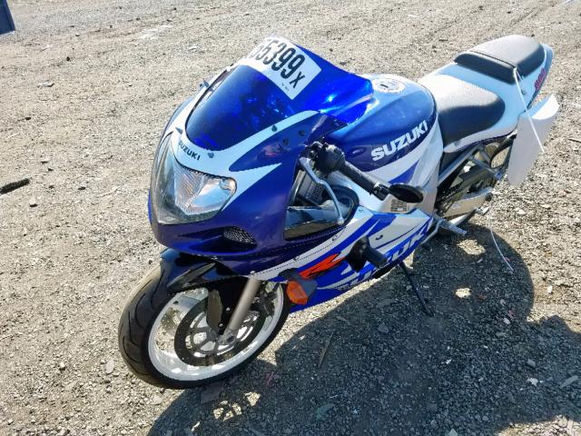 JS1GN7BA122106716 - 2002 SUZUKI GSX-R600 BLUE photo 2