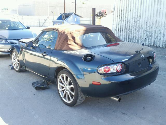 JM1NC25F860109336 - 2006 MAZDA MX-5 MIATA GREEN photo 3