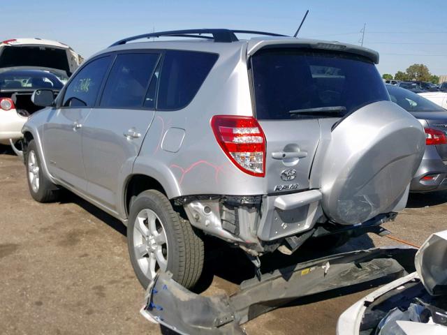 2T3DK4DV6CW068912 - 2012 TOYOTA RAV4 LIMIT SILVER photo 3