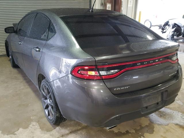 1C3CDFBB6GD682635 - 2016 DODGE DART SXT GRAY photo 3