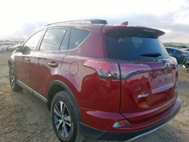 JTMRFREV6JD244194 - 2018 TOYOTA RAV4 ADVEN RED photo 3