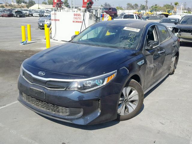 KNAGU4LE4K5031918 - 2019 KIA OPTIMA HYB BLUE photo 2