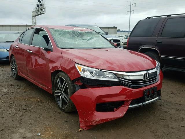 1HGCR2F17HA231354 - 2017 HONDA ACCORD SPO RED photo 1