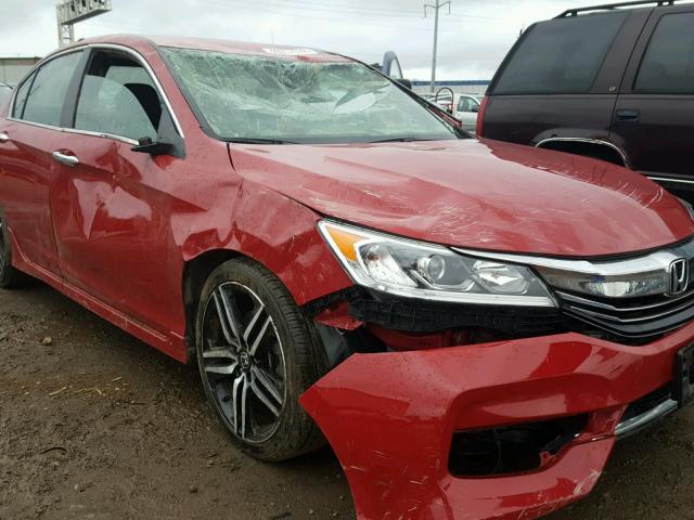 1HGCR2F17HA231354 - 2017 HONDA ACCORD SPO RED photo 9