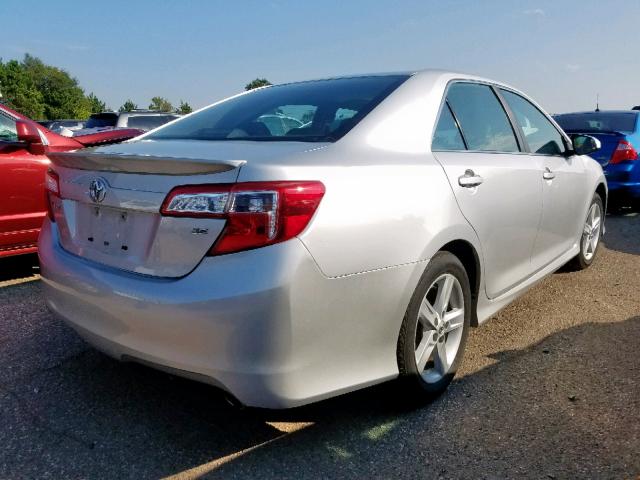 4T1BF1FK2CU097135 - 2012 TOYOTA CAMRY BASE SILVER photo 4