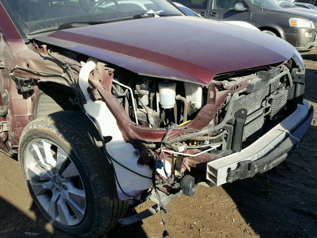 5J8TB1H21AA802167 - 2010 ACURA RDX BURGUNDY photo 9