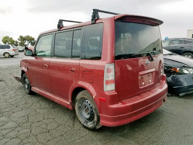 JTLKT334X64092093 - 2006 TOYOTA SCION XB 红色 照片 3